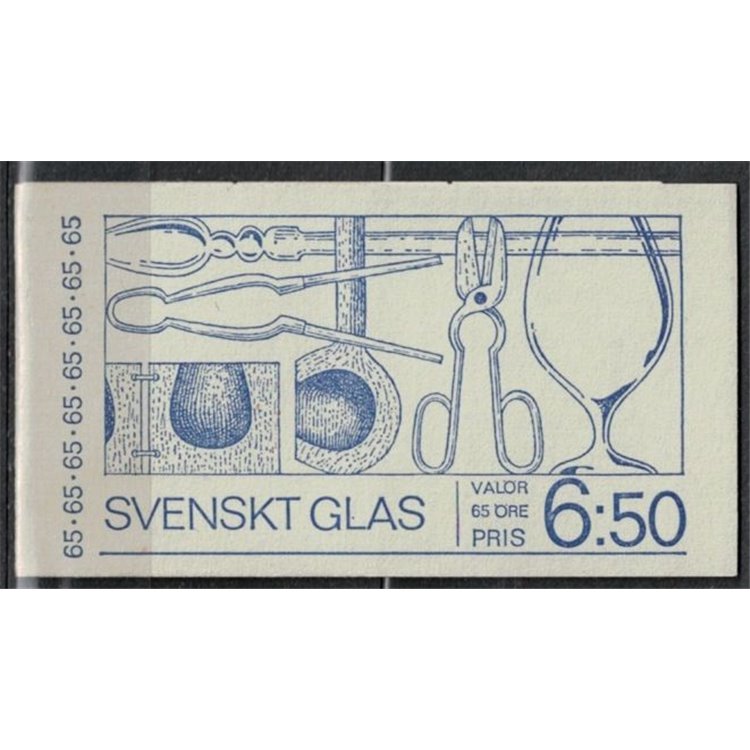 SWEDEN 1972 Glass crafts booklet MNH**