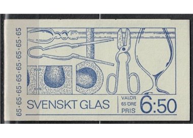 SWEDEN 1972 Glass crafts booklet MNH**