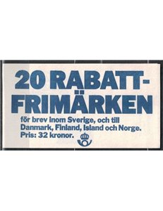 SWEDEN 1983 Swedish provincial coats of arms - Provincial coat of arms 5x4v in booklet