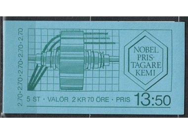 SWEDEN 1983 Nobel Prize winners in Chemistry - Nobel prize winners 5v in booklet