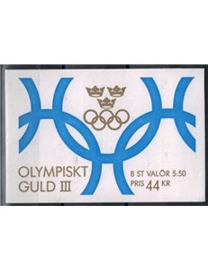 SWEDEN 1992 Olympic winners 2x4v in booklet