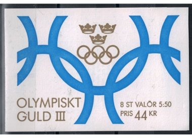 SWEDEN 1992 Olympic winners 2x4v in booklet