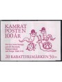 SVEZIA 1992 Centenario giornalino Kamratposten - Animals 5x4v in libretto