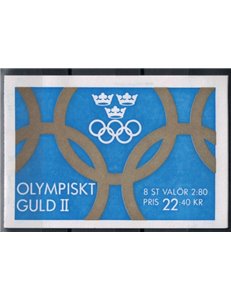 SWEDEN 1992 Olympic gold medallists - Olympic winners 2x4v in booklet