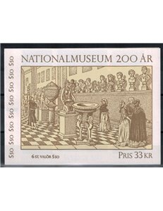 SVEZIA 1992 Bicentenario Museo Nazionale - National museum 6v in libretto