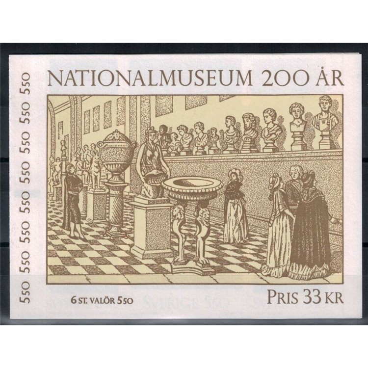 SVEZIA 1992 Bicentenario Museo Nazionale - National museum 6v in libretto