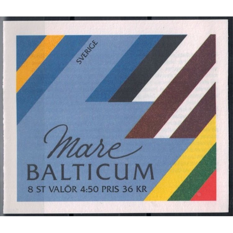 SWEDEN 1992 Baltic birds 2x4v in booklet