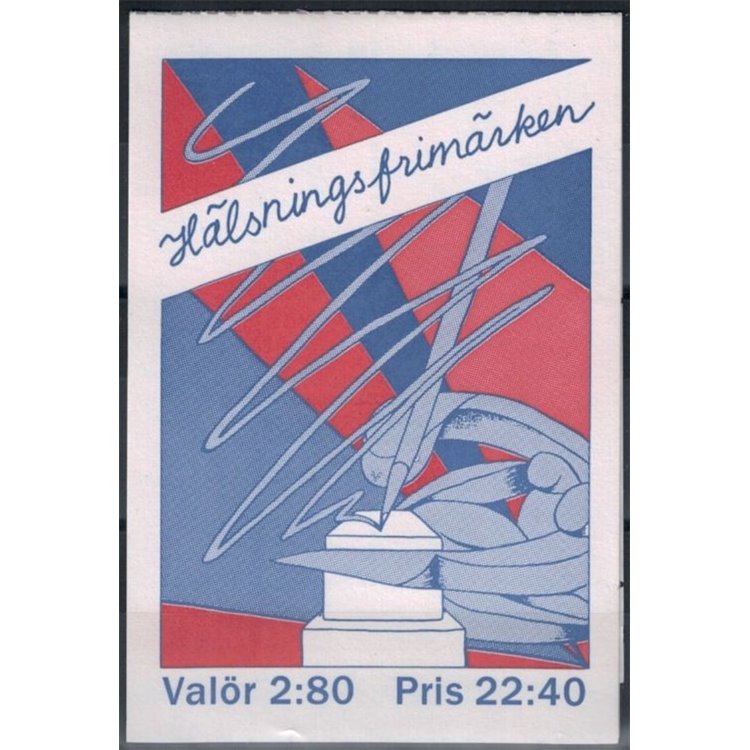 SWEDEN 1992 Greeting stamps 2x4v in booklet