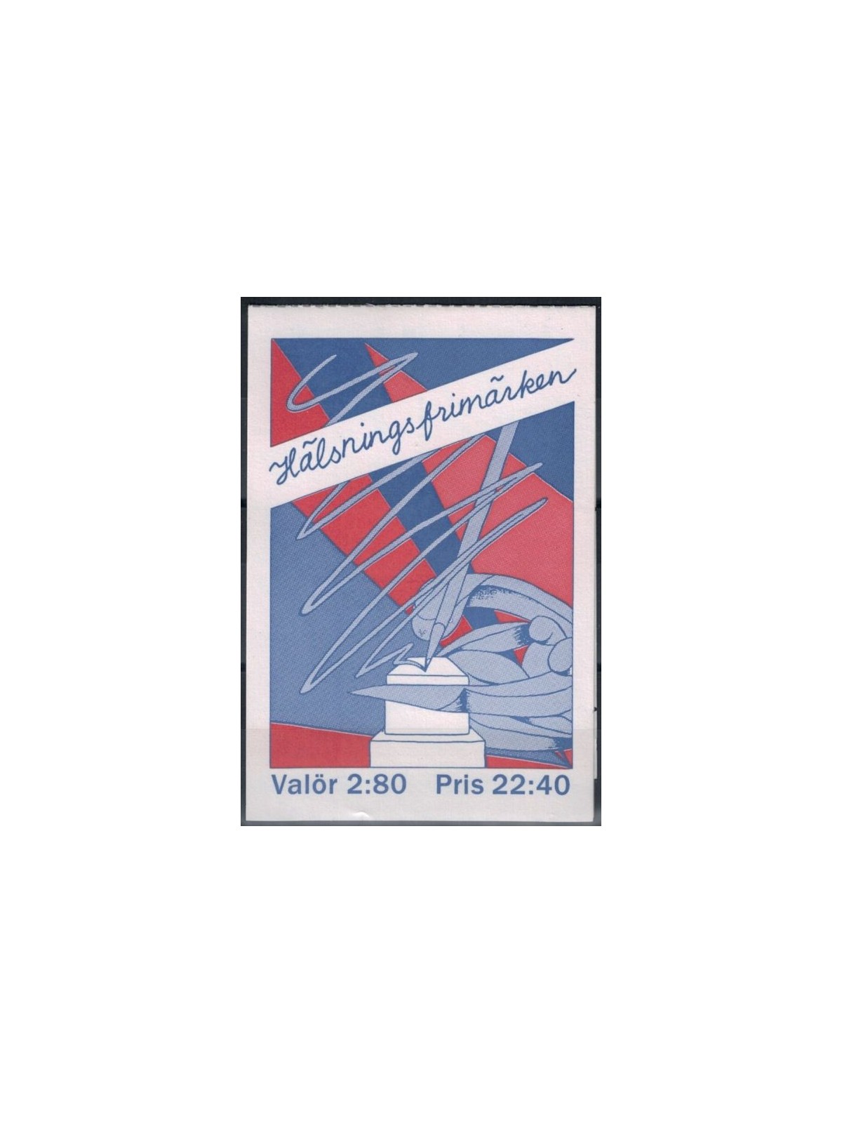 SWEDEN 1992 Greeting stamps 2x4v in booklet