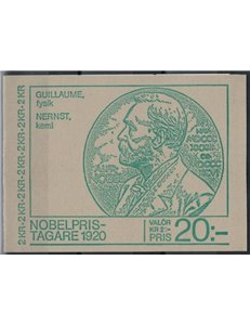 SWEDEN 1980 Nobel Prize winners 5x2v in booklet