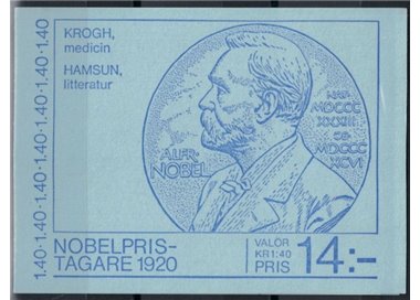SWEDEN 1980 Nobel Prize winners 5x2v in booklet
