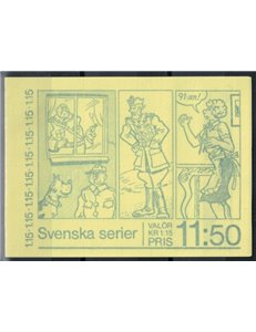 SWEDEN 1980 Christmas 10x1v in booklet