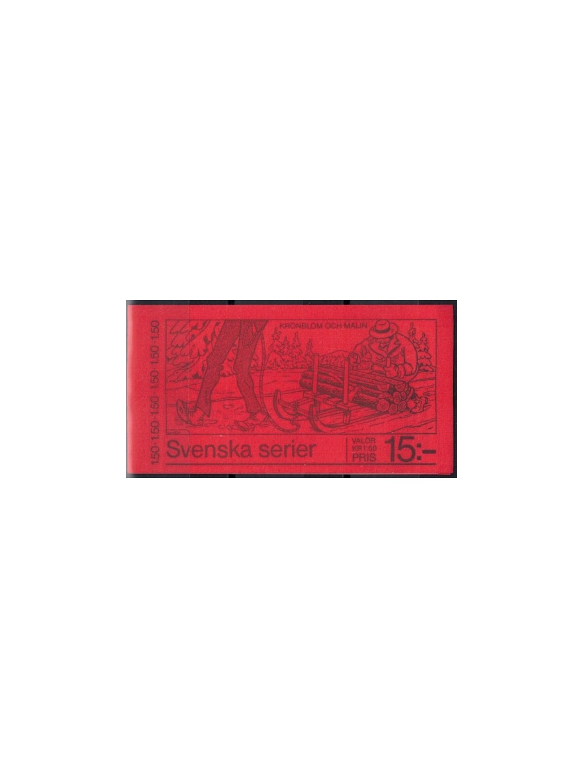 SWEDEN 1980 Christmas 15KR 10x1v in booklet