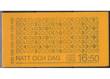 SWEDEN 1981 Night & day 10x1v in booklet