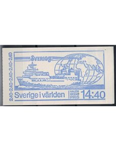 SVEZIA 1981 Svezia nel mondo - Sweden in the world 6v in libretto