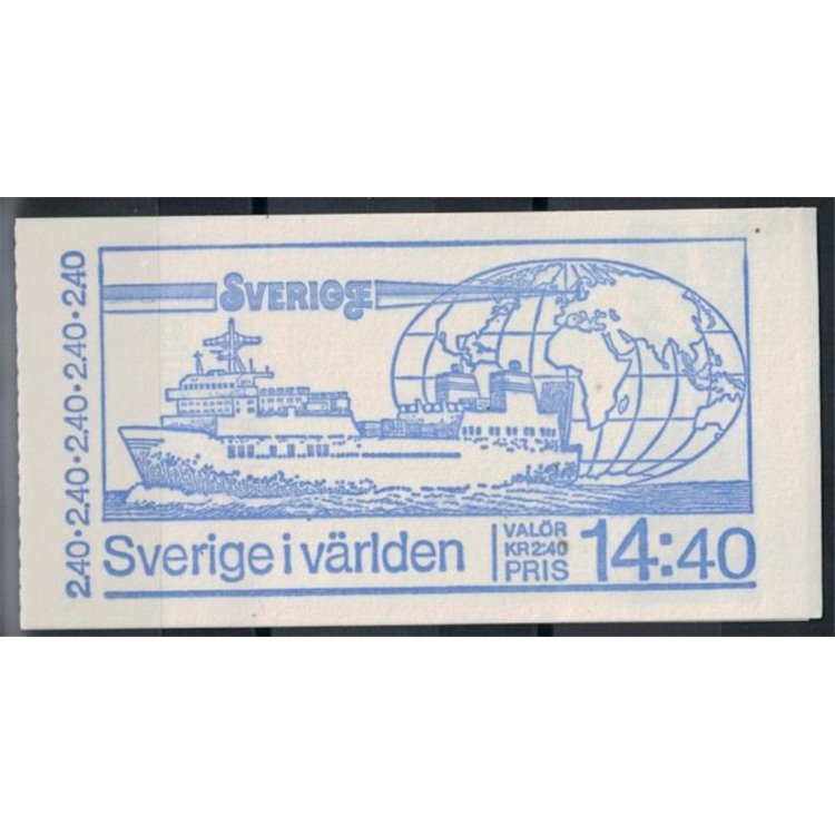 SWEDEN 1981 Sweden in the world 6v in booklet