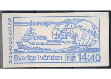SWEDEN 1981 Sweden in the world 6v in booklet