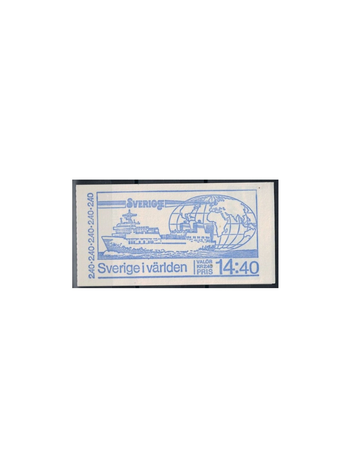 SWEDEN 1981 Sweden in the world 6v in booklet