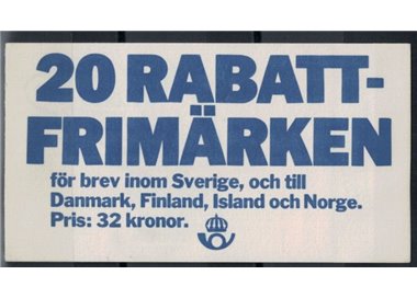 SWEDEN 1984 Provincial coats of arms 5x4v in booklet