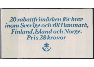 SVEZIA 1981 Stemmi di province svedesi - Provincial coat of arms 5x4v in libretto