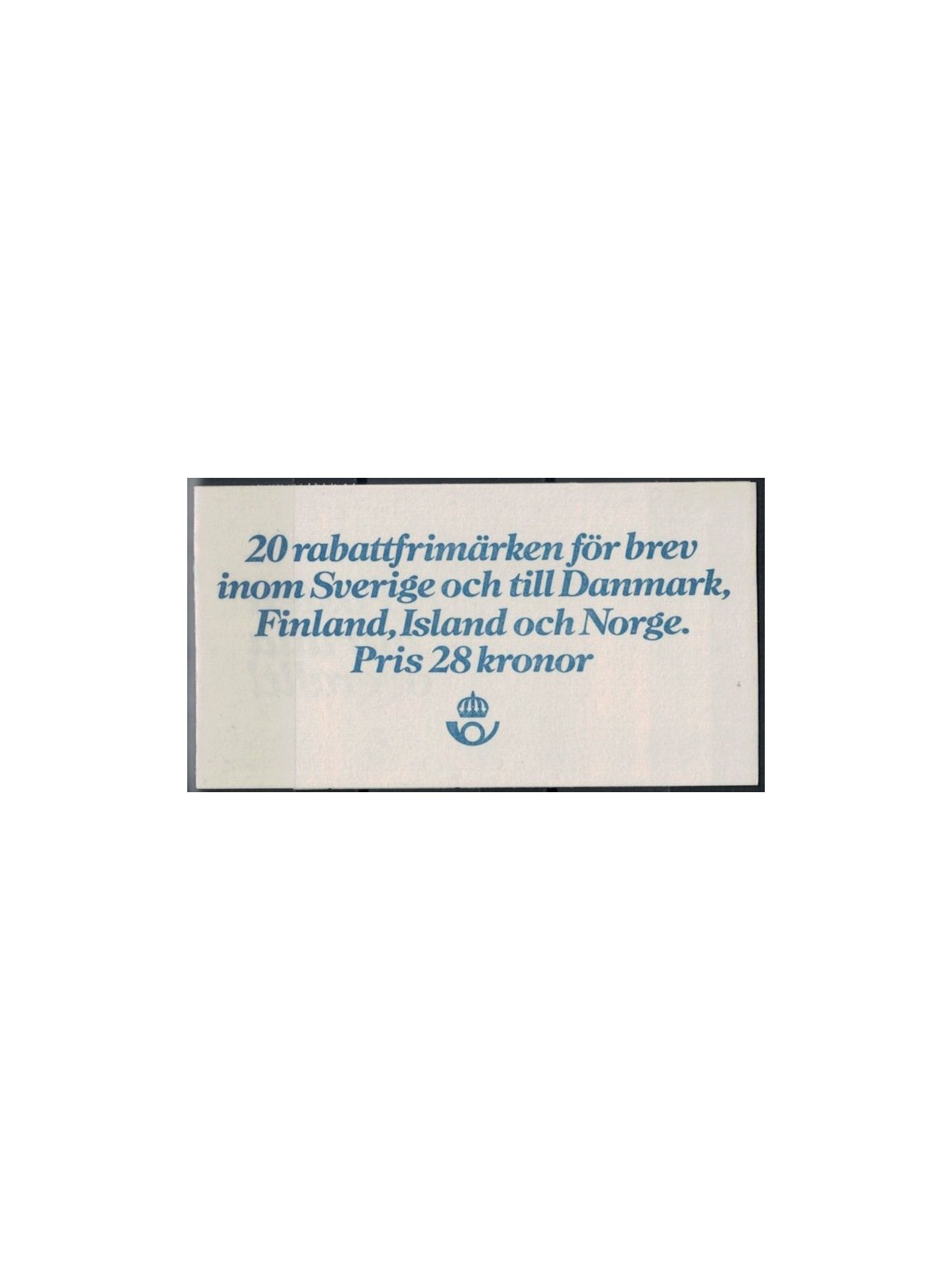 SVEZIA 1981 Stemmi di province svedesi - Provincial coat of arms 5x4v in libretto