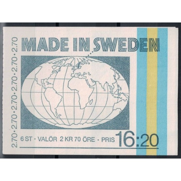 SWEDEN 1984 Exports - Technics 6v in booklet
