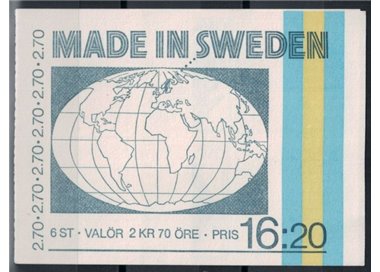 SWEDEN 1984 Exports - Technics 6v in booklet