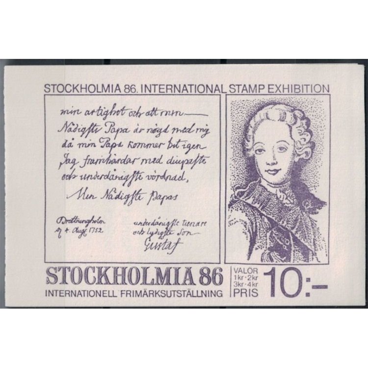 SVEZIA 1984 Esposizione filatelica Stockholmia 4v in libretto