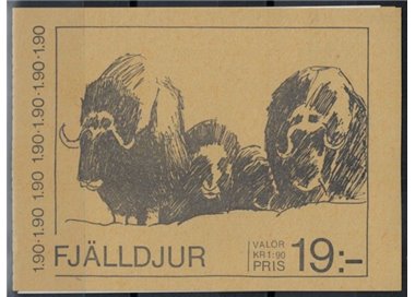 SWEDEN 1984 Flora and fauna 5x2v in booklet