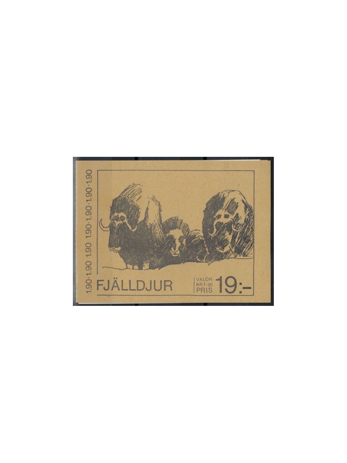 SWEDEN 1984 Flora and fauna 5x2v in booklet