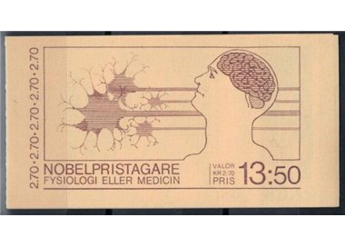 SWEDEN 1984 Nobel prize winners in medicine 5v in booklet