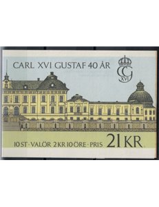 SWEDEN 1988 King Carl XVI - King Carl XVI 2x5v in booklet