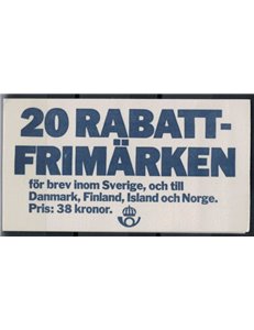 SVEZIA 1986 Stemmi di province svedesi - Provincial coat of arms 5x4v in libretto