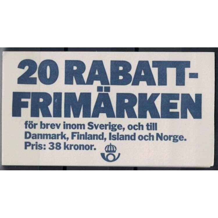 SWEDEN 1986 Swedish provincial coats of arms 5x4v in booklet