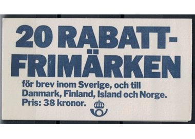 SWEDEN 1986 Swedish provincial coats of arms 5x4v in booklet