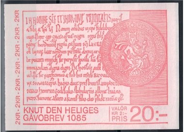 SVEZIA 1985 Diocesi di Lund - Bisdom Lund 5x2v in libretto