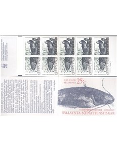 SVEZIA 1991 Pesci d'acqua dolce LB MNH**