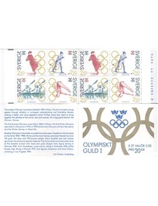 SWEDEN 1991 Olympic gold medalists - Olympic winners 2x4v in booklet
