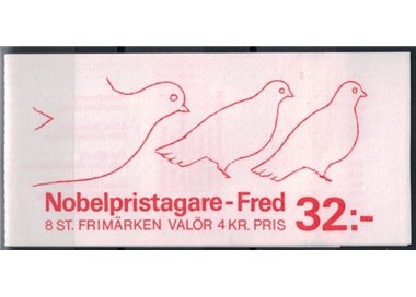 SWEDEN 1991 Nobel Peace Prize winners - Nobel prize winners 2x4v in booklet