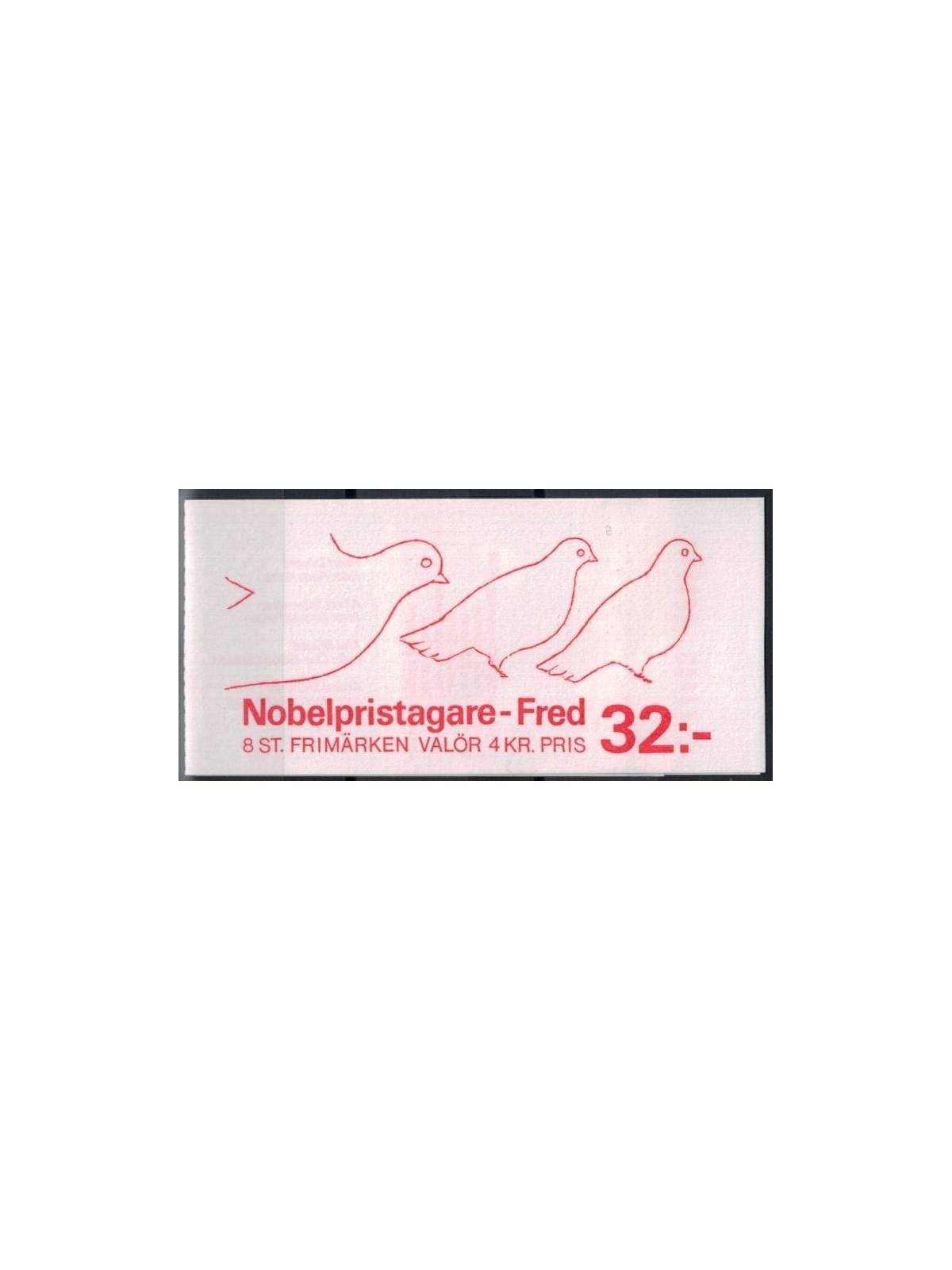 SWEDEN 1991 Nobel Peace Prize winners - Nobel prize winners 2x4v in booklet