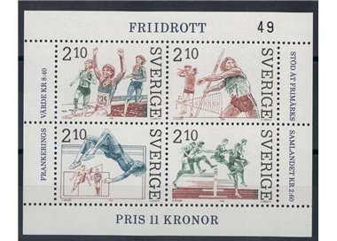 SVEZIA 1986 Atletica - Athletics BF