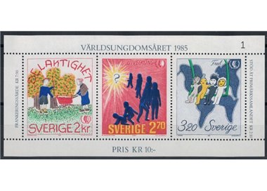 SWEDEN 1985 International Youth Year s/s