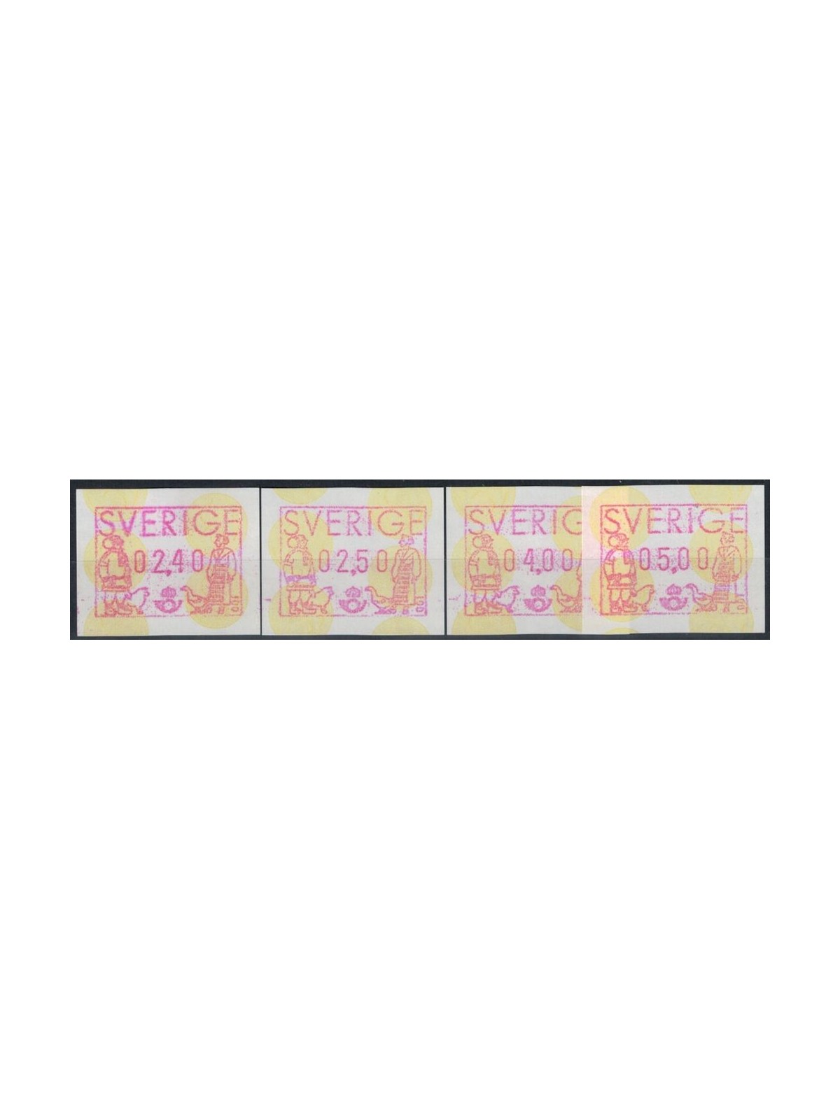 SVEZIA 1991 Frama, automatici 4v MNH**