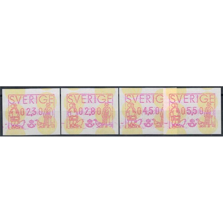 SVEZIA 1992 Frama, automatici 4v MNH**