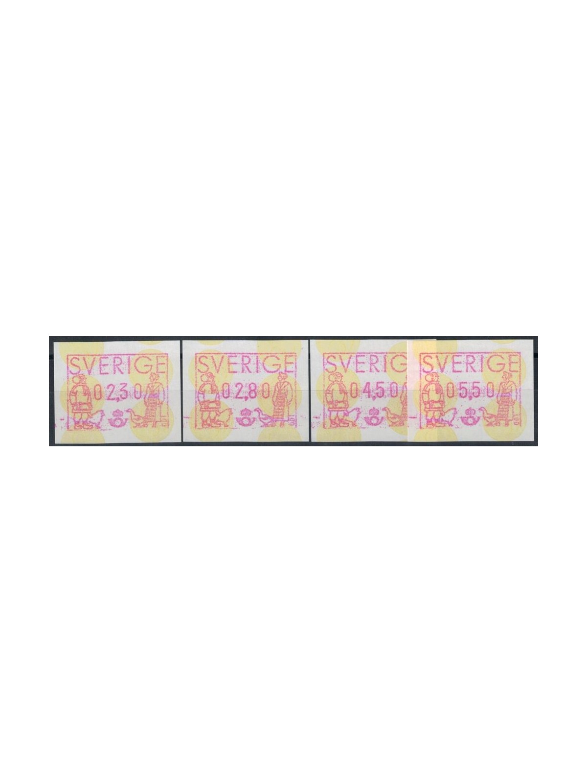 SWEDEN 1992 Frama, automatic 4v MNH**