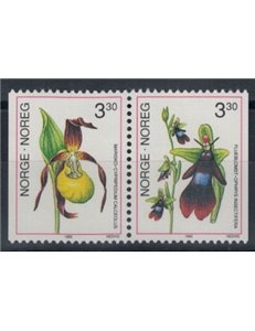 NORWAY 1992 Orchids 2v MNH**