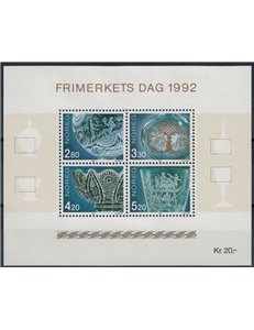 NORVEGIA 1992 Giornata del francobollo - Stamp Day BF