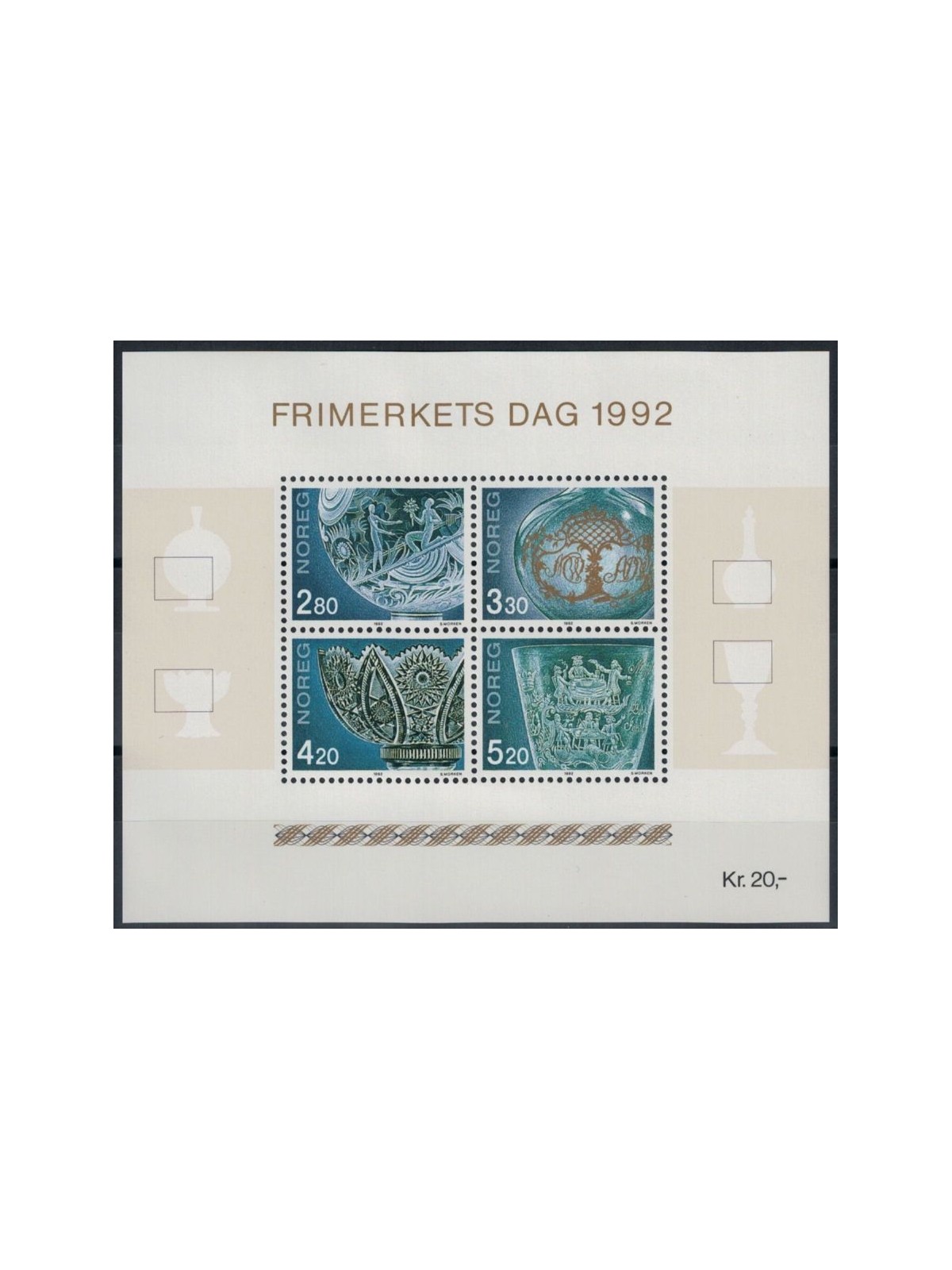 NORWAY 1992 Stamp Day s/s