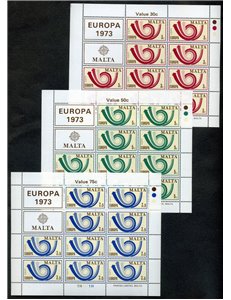 MALTA 1973 Europa 3 MF MNH**