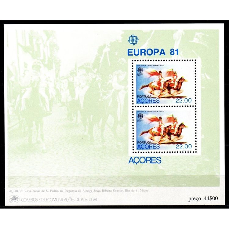 AZORES 1981 Europe s/s MNH**